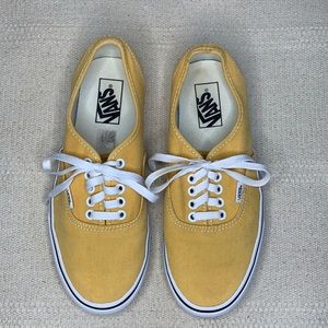 VANS | yellow authentic lace-up sneaker